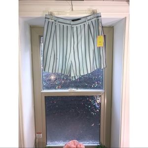 NWT-Forever 21- Blue stripped shorts.